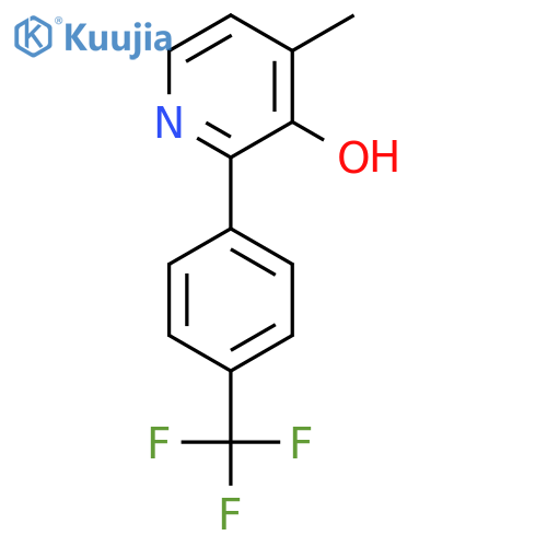 3-Hydroxy-4-methyl-2-(4-(trifluoromethyl)phenyl)pyridine structure