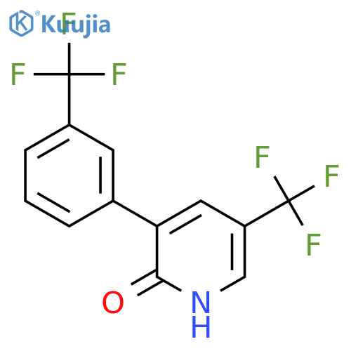 2-Hydroxy-5-(trifluoromethyl)-3-(3-(trifluoromethyl)phenyl)pyridine structure