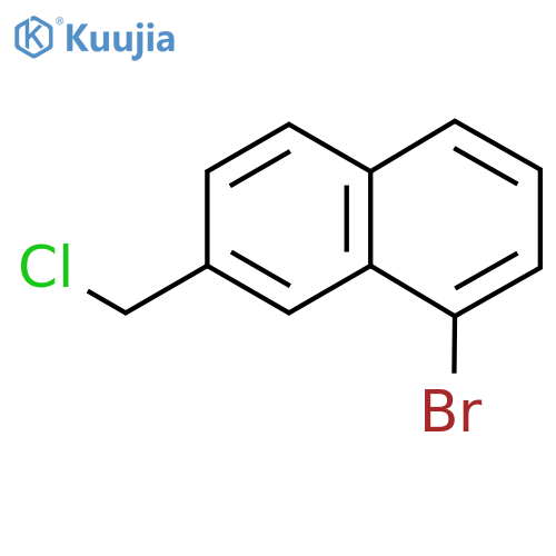 1-Bromo-7-(chloromethyl)naphthalene structure