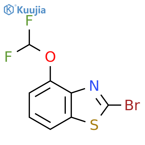 2-Bromo-4-(difluoromethoxy)benzothiazole structure