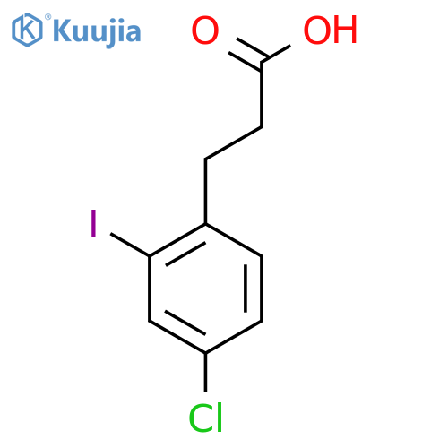 3-(4-Chloro-2-iodophenyl)propanoic acid structure