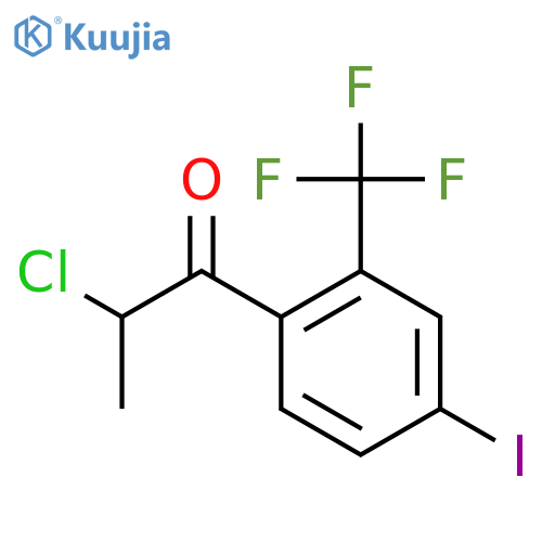 2-Chloro-4'-iodo-2'-(trifluoromethyl)propiophenone structure