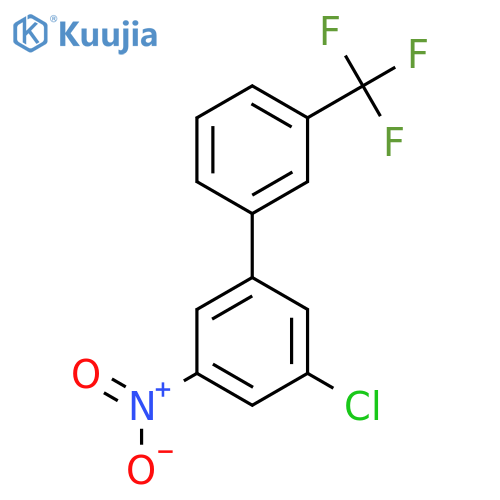 5-Chloro-3-nitro-3'-(trifluoromethyl)biphenyl structure