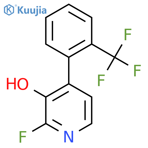 2-Fluoro-3-hydroxy-4-(2-(trifluoromethyl)phenyl)pyridine structure