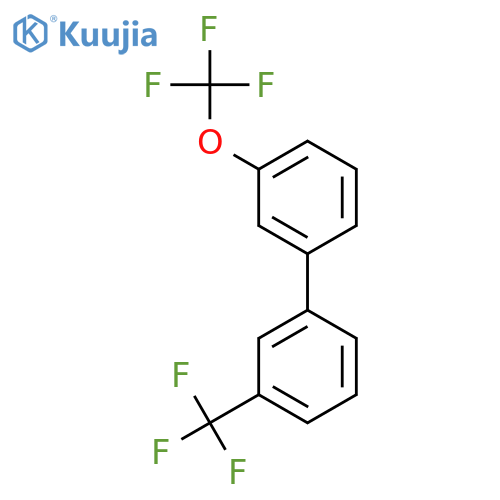 3-(Trifluoromethoxy)-3'-(trifluoromethyl)biphenyl structure