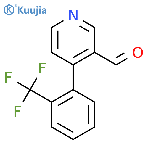 4-(2-(Trifluoromethyl)phenyl)nicotinaldehyde structure