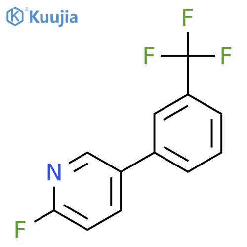 2-Fluoro-5-(3-(trifluoromethyl)phenyl)pyridine structure