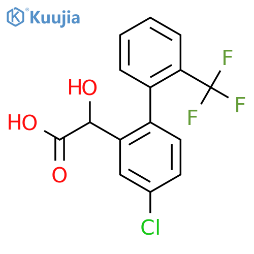 (4-Chloro-2'-(trifluoromethyl)biphenyl-2-yl)-hydroxy-acetic acid structure