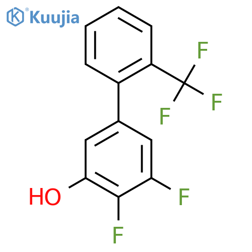 4,5-Difluoro-3-hydroxy-2'-(trifluoromethyl)biphenyl structure