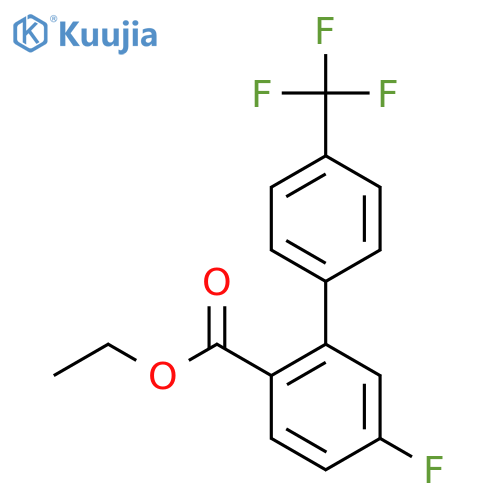 5-Fluoro-4'-(trifluoromethyl)biphenyl-2-carboxylic acid ethyl ester structure