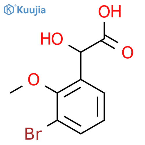 2-(3-bromo-2-methoxyphenyl)-2-hydroxyacetic acid structure