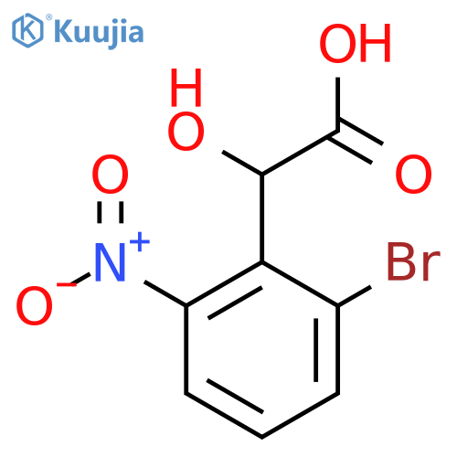 2-Bromo-6-nitromandelic acid structure