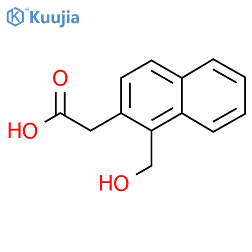 1-(Hydroxymethyl)naphthalene-2-acetic acid structure