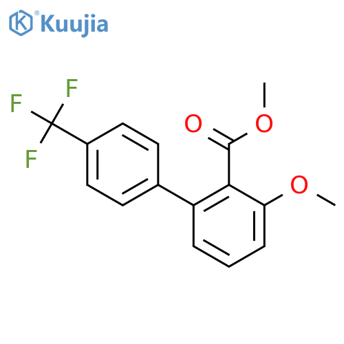 3-Methoxy-4'-(trifluoromethyl)biphenyl-2-carboxylic acid methyl ester structure