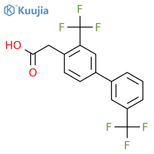 3,3'-Bis(trifluoromethyl)biphenyl-4-acetic acid structure