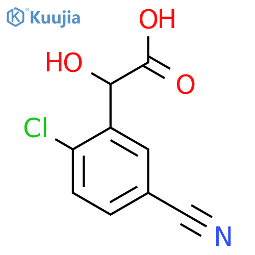 2-Chloro-5-cyanomandelic acid structure