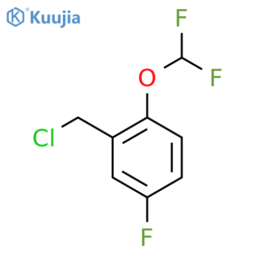 2-(Difluoromethoxy)-5-fluorobenzyl chloride structure
