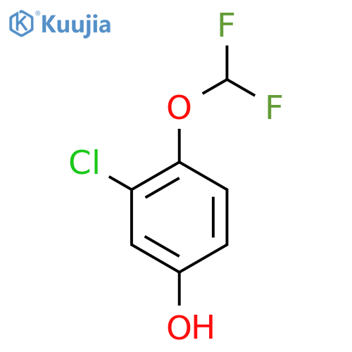 3-Chloro-4-(difluoromethoxy)phenol structure