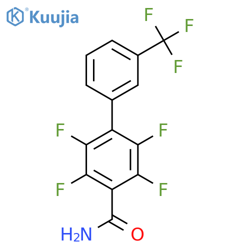 2,3,5,6-Tetrafluoro-3'-(trifluoromethyl)biphenyl-4-carboxylic acid amide structure