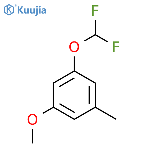 3-(Difluoromethoxy)-5-methoxytoluene structure