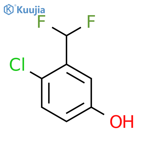 4-Chloro-3-(difluoromethyl)phenol structure