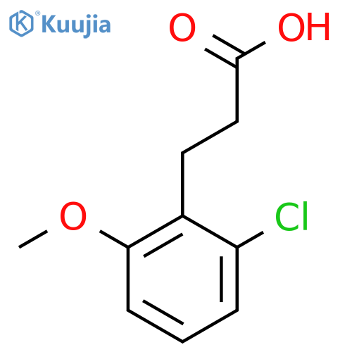 3-(2-chloro-6-methoxyphenyl)propanoic acid structure