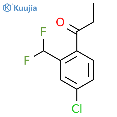 4'-Chloro-2'-(difluoromethyl)propiophenone structure