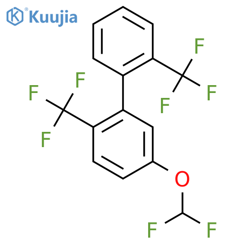 2,2'-Bis(trifluoromethyl)-5-(difluoromethoxy)biphenyl structure