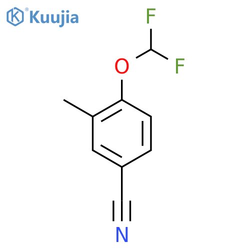 5-Cyano-2-(difluoromethoxy)toluene structure