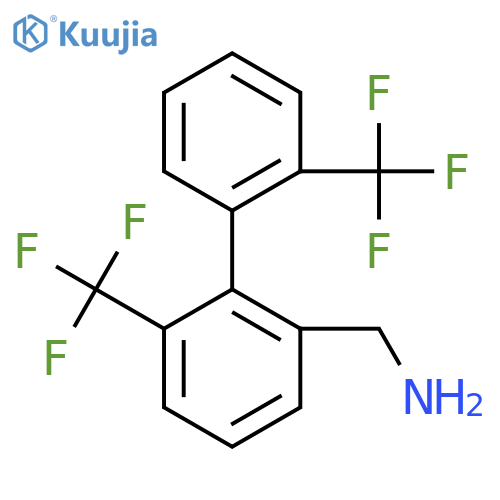 C-(6,2'-Bis(trifluoromethyl)biphenyl-2-yl)-methylamine structure