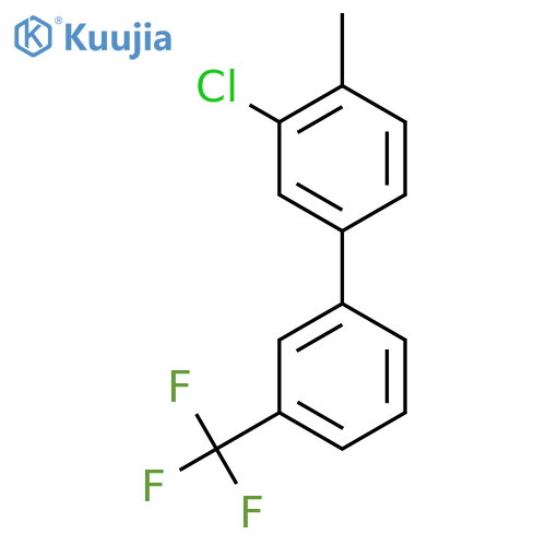 3-Chloro-4-methyl-3'-(trifluoromethyl)biphenyl structure
