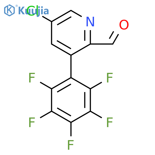 5-Chloro-3-(perfluorophenyl)picolinaldehyde structure