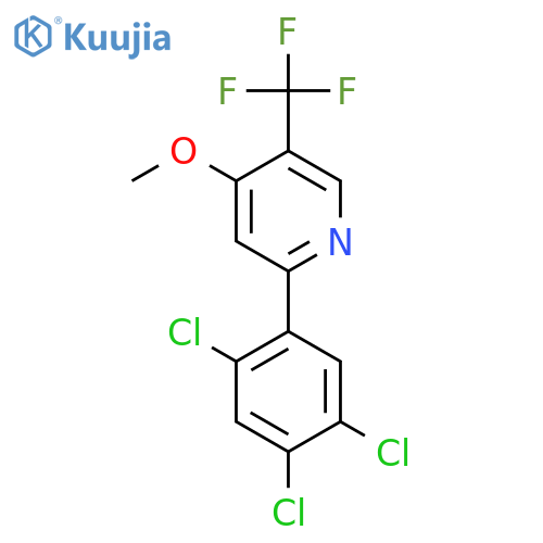 4-Methoxy-2-(2,4,5-trichlorophenyl)-5-(trifluoromethyl)pyridine structure