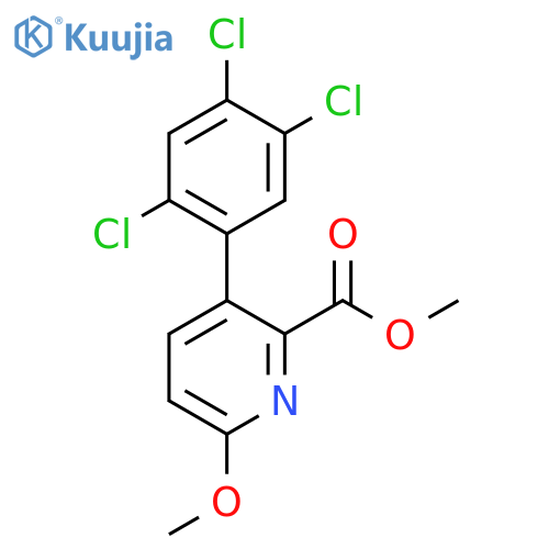 Methyl 6-methoxy-3-(2,4,5-trichlorophenyl)picolinate structure