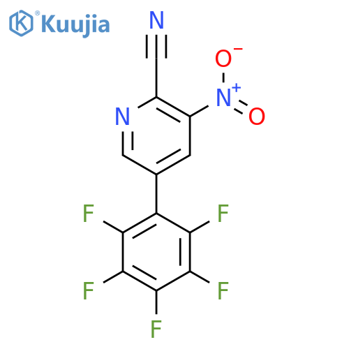 3-Nitro-5-(perfluorophenyl)picolinonitrile structure
