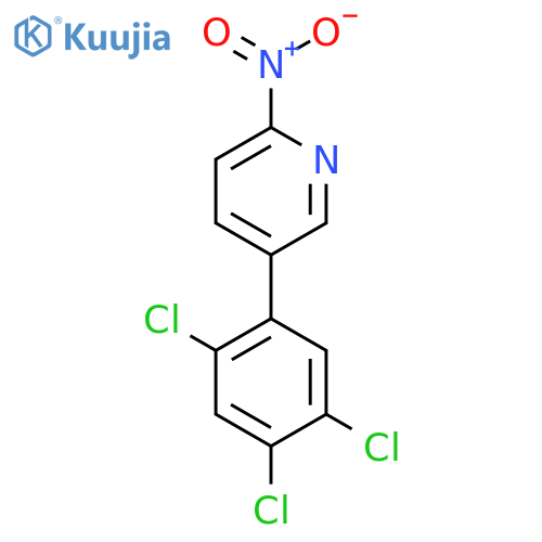 2-Nitro-5-(2,4,5-trichlorophenyl)pyridine structure