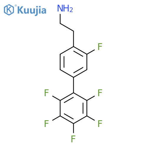 3,2',3',4',5',6'-Hexafluorobiphenyl-4-ethylamine structure
