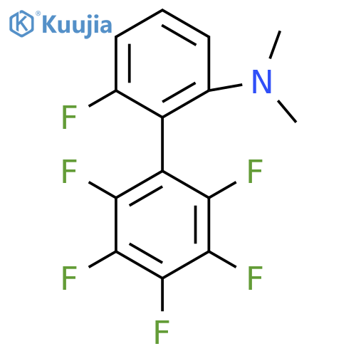 (6,2',3',4',5',6'-Hexafluorobiphenyl-2-yl)-dimethyl-amine structure