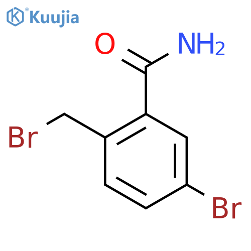 5-Bromo-2-(bromomethyl)benzamide structure
