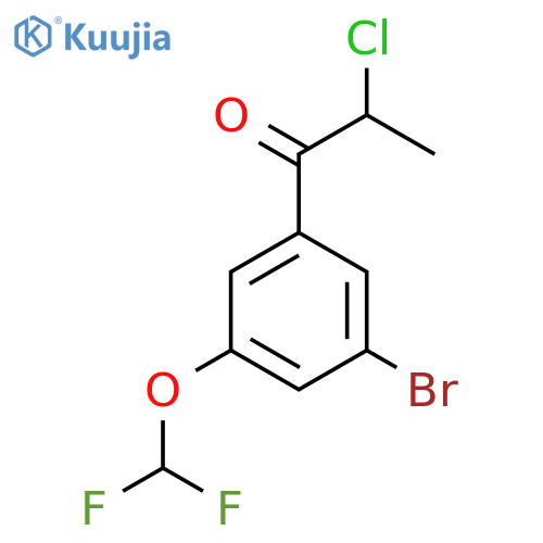 3'-Bromo-2-chloro-5'-(difluoromethoxy)propiophenone structure