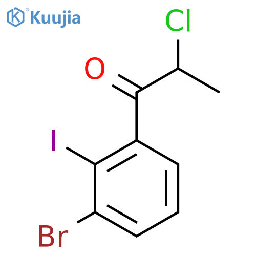3'-Bromo-2-chloro-2'-iodopropiophenone structure