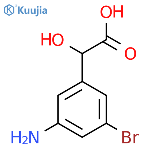 3-Amino-5-bromomandelic acid structure