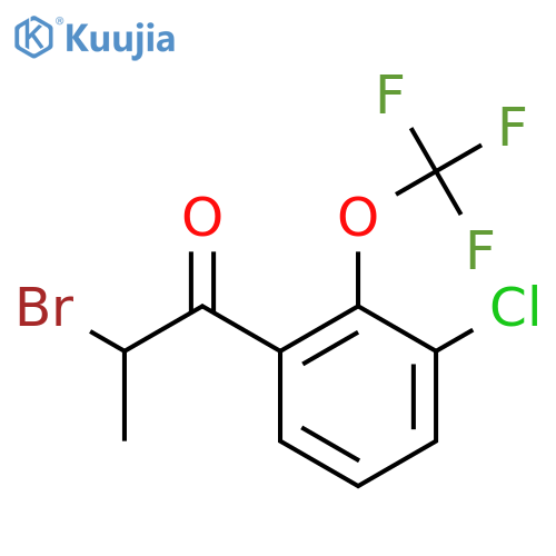 2-Bromo-3'-chloro-2'-(trifluoromethoxy)propiophenone structure