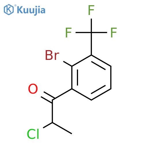 2'-Bromo-2-chloro-3'-(trifluoromethyl)propiophenone structure