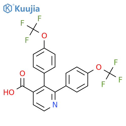2,3-Bis(4-(trifluoromethoxy)phenyl)isonicotinic acid structure