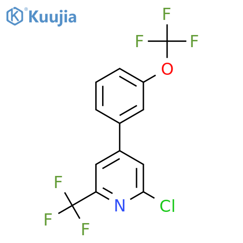 2-Chloro-4-(3-(trifluoromethoxy)phenyl)-6-(trifluoromethyl)pyridine structure