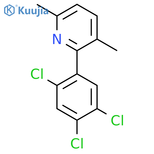 3,6-Dimethyl-2-(2,4,5-trichlorophenyl)pyridine structure
