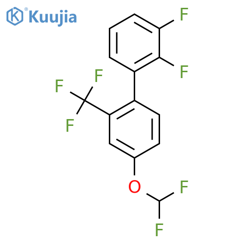 2,3-Difluoro-4'-(difluoromethoxy)-2'-(trifluoromethyl)biphenyl structure
