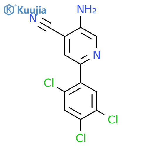 5-Amino-2-(2,4,5-trichlorophenyl)isonicotinonitrile structure