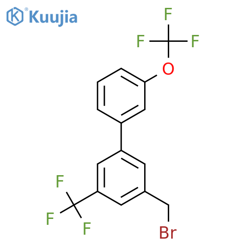 3-Bromomethyl-3'-(trifluoromethoxy)-5-(trifluoromethyl)biphenyl structure